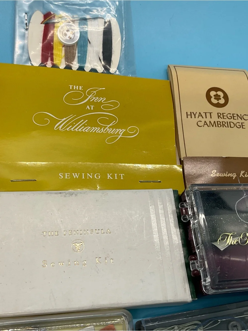Vintage Hotel Sewing Kits Unused Ritz Carlton Disneyland Williamsburg Marriott